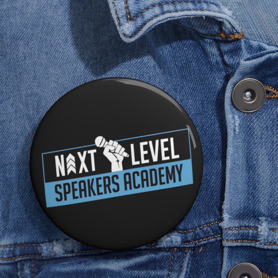 Next Level Speakers Academy Custom Pin Buttons