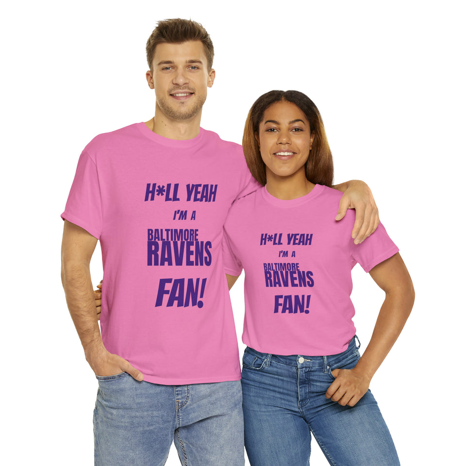 Baltimore Ravens Football Unisex Heavy Cotton Tee