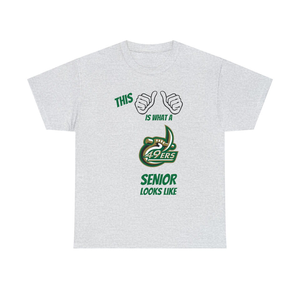 This Is What A UNCC Senior Looks Like Unisex Heavy Cotton Tee
