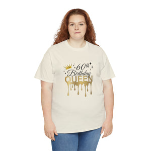 60th Birthday Queen Unisex Heavy Cotton Tee