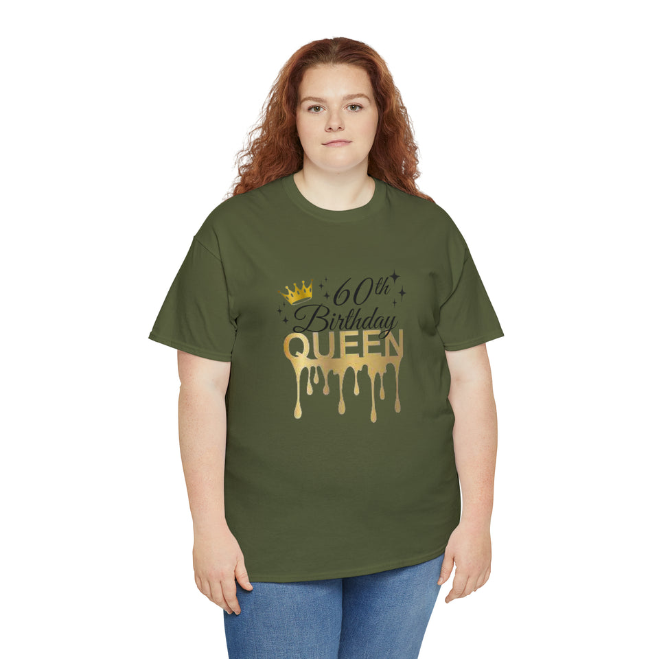 60th Birthday Queen Unisex Heavy Cotton Tee