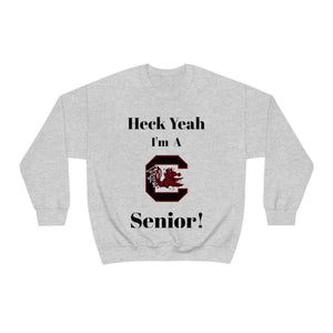 Heck Yeah I'm A SC Gamecocks Senior Unisex Heavy Blend™ Crewneck Sweatshirt