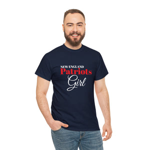New England Patriots Girl Unisex Heavy Cotton Tee