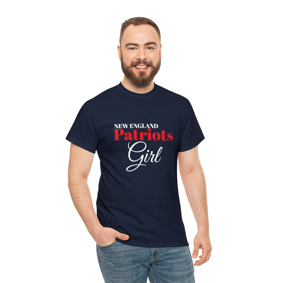 New England Patriots Girl Unisex Heavy Cotton Tee