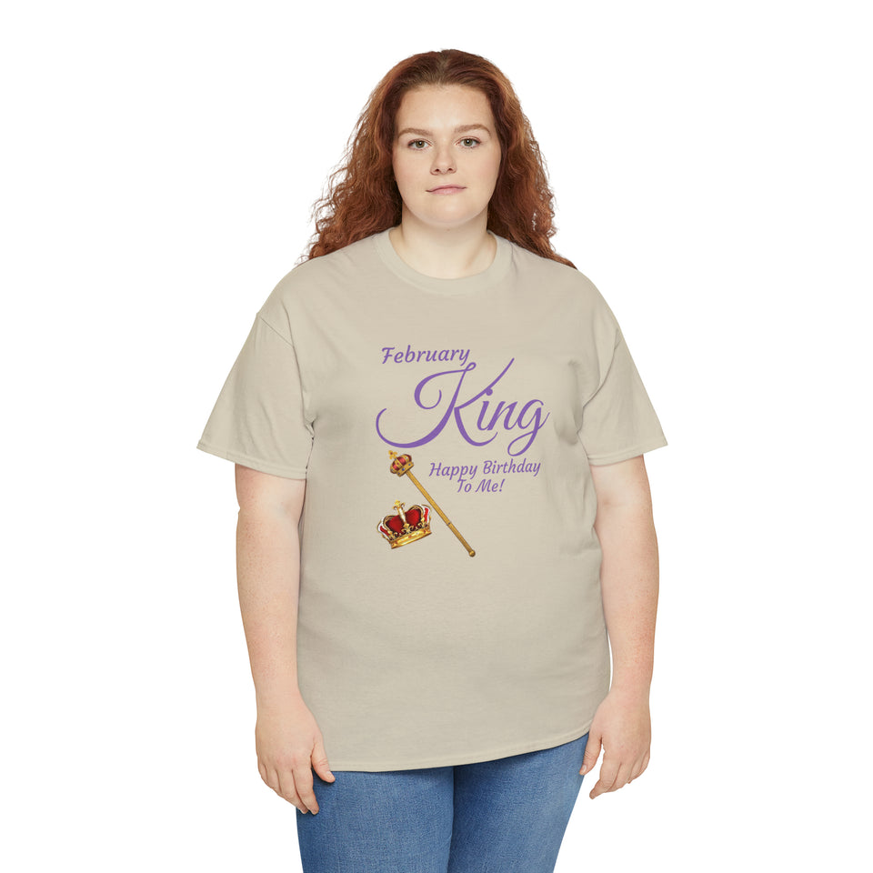 February King Unisex Heavy Cotton Tee