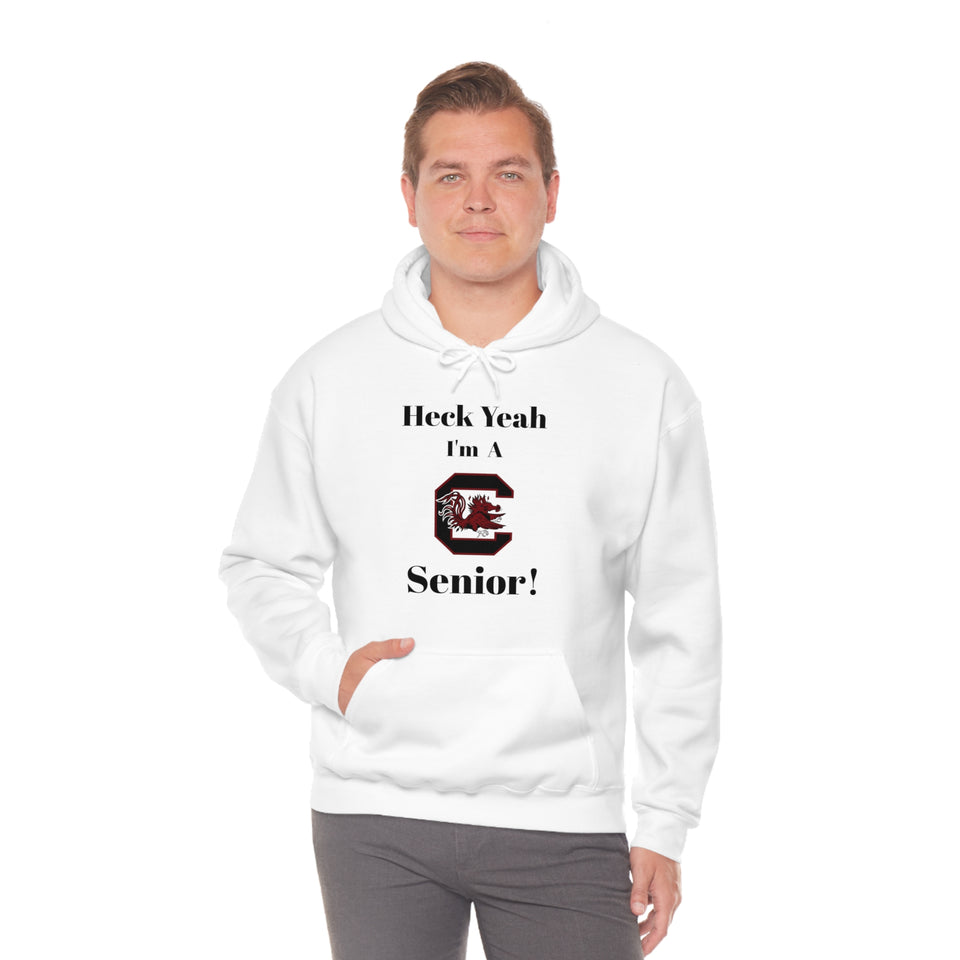 Heck Yeah I'm A SC Gamecocks Senior Unisex Heavy Blend™ Hooded Sweatshirt