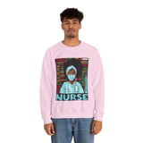 Black Nurse Crewneck Sweatshirt