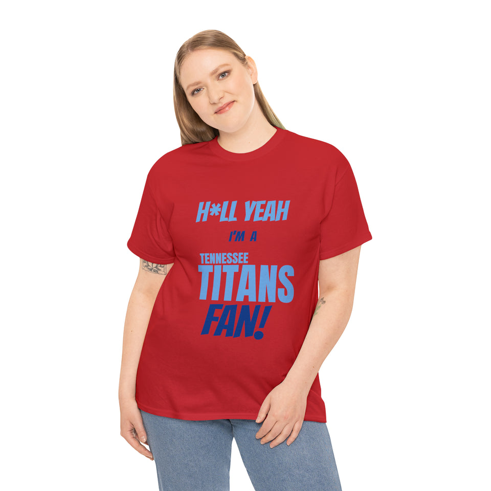 Tennessee Titans Football Unisex Heavy Cotton Tee