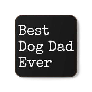 Best Dog Dad Hardboard Back Coaster