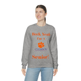 Heck Yeah I'm A Clemson Senior Unisex Heavy Blend™ Crewneck Sweatshirt