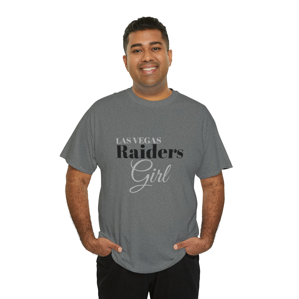 Las Vegas Raiders Girl Unisex Heavy Cotton Tee