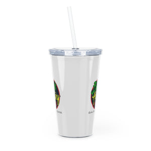 Black Therapists Matter Plastic Tumbler with Straw