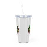 Black Therapists Matter Plastic Tumbler with Straw