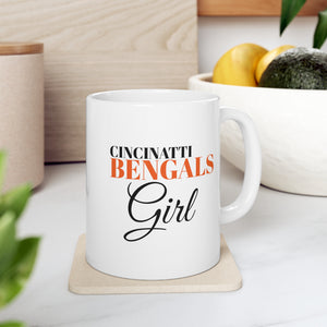 Cincinatti Bengals Girl Ceramic Mug 11oz