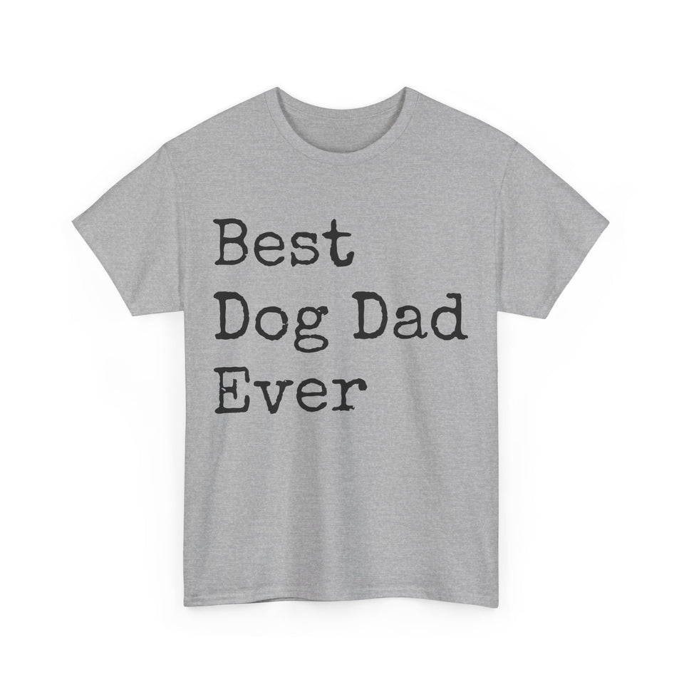 Best Dog Dad Unisex Heavy Cotton Tee