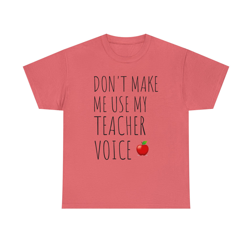 Teacher Voice Titles Cotton Tee