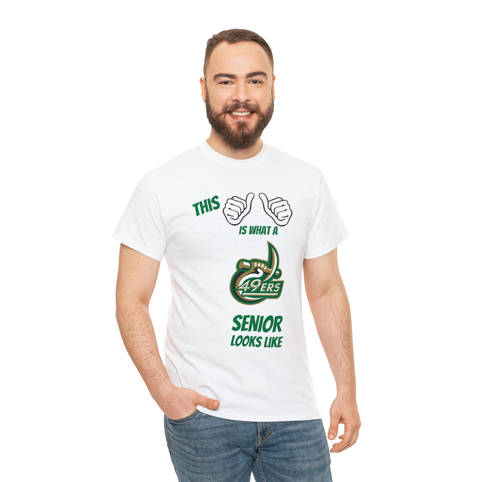 This Is What A UNCC Senior Looks Like Unisex Heavy Cotton Tee