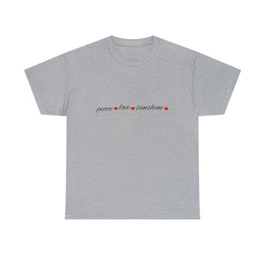 Peace Love Sunshine Unisex Heavy Cotton Tee