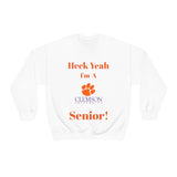 Heck Yeah I'm A Clemson Senior Unisex Heavy Blend™ Crewneck Sweatshirt