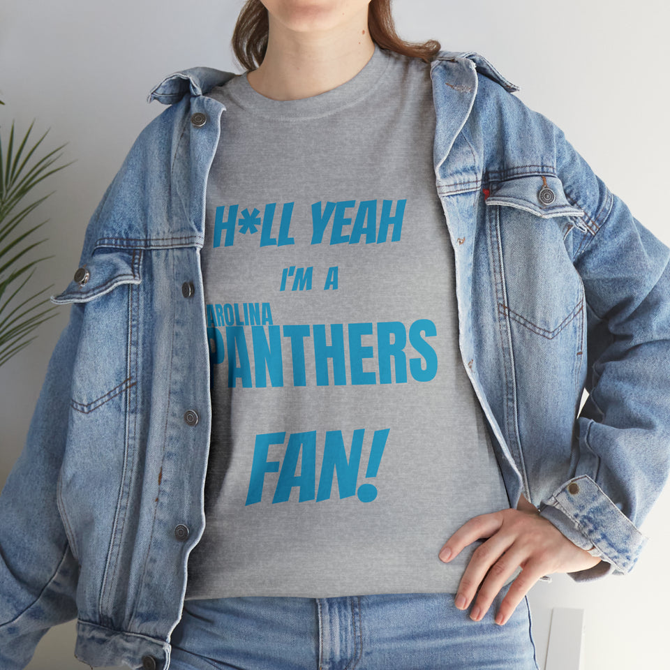 Carolina Panthers Football Unisex Heavy Cotton Tee