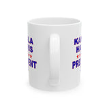 Kamala Harris For President Ceramic Mug, (11oz, 15oz)