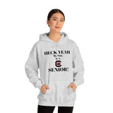 Heck Yeah My Son is A South Carolina Gamecocks Senior Unisex Heavy Blend™ Hooded Sweatshirt