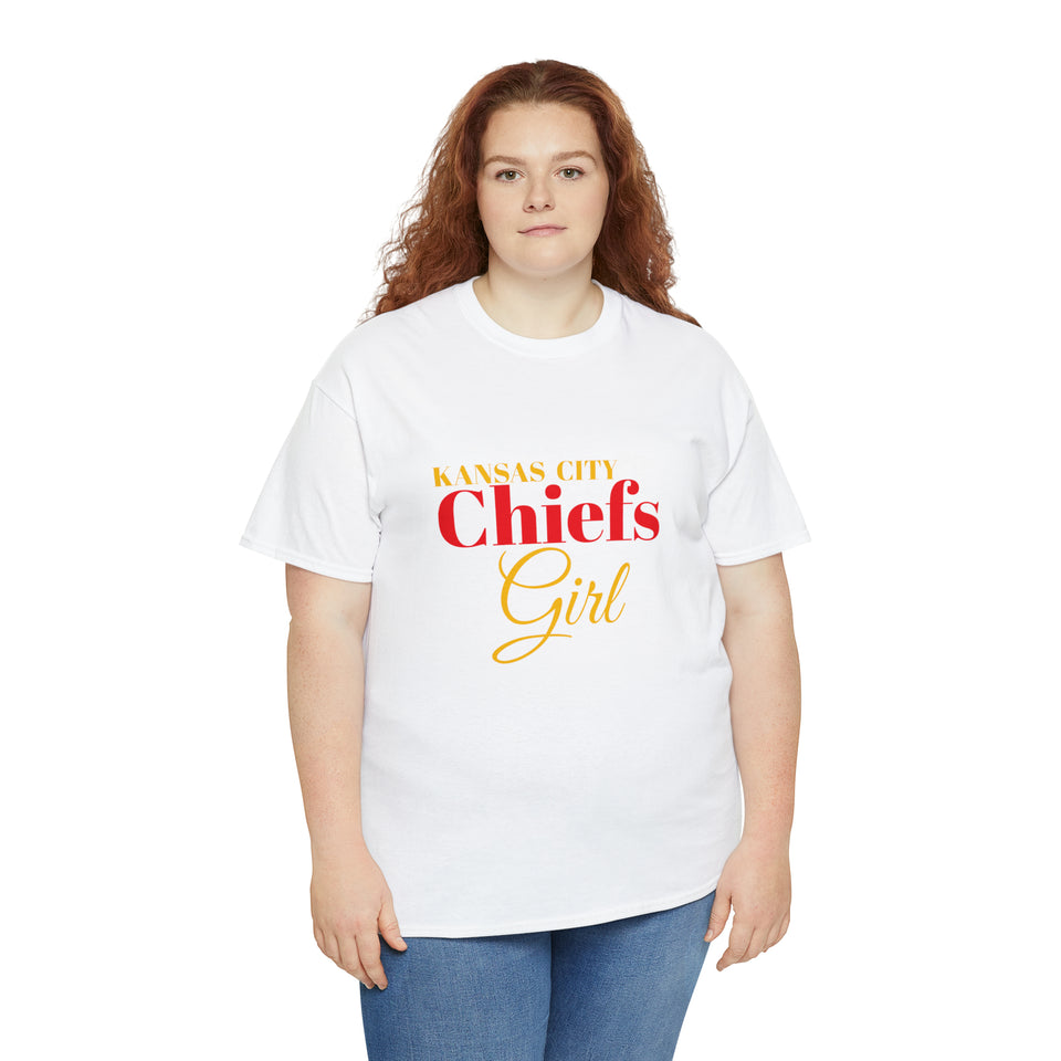 Kansas City Chiefs Girl Unisex Heavy Cotton Tee