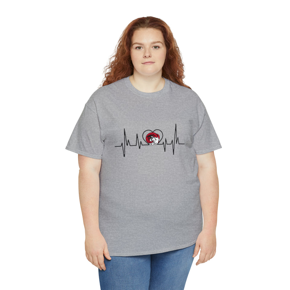 Winston Salem State University Heartbeat Unisex Heavy Cotton Tee