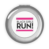 Black Girls Run Compact Travel Mirror