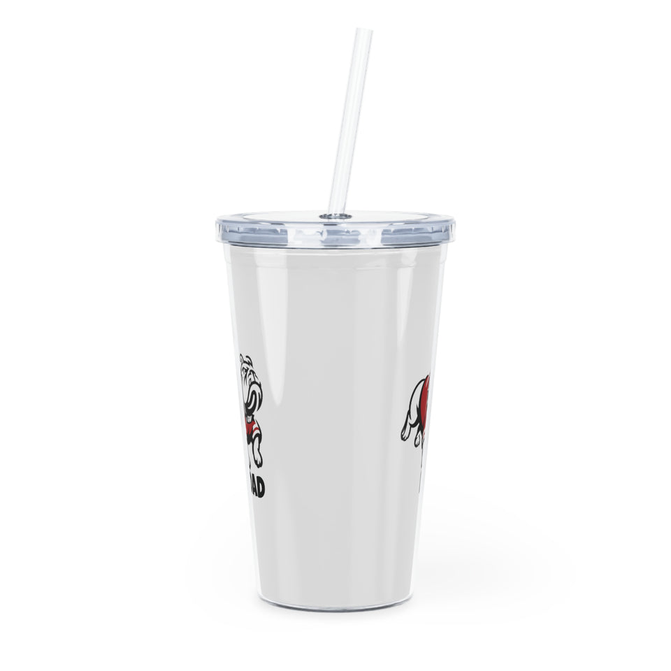 Gardner Webb Dad Plastic Tumbler with Straw