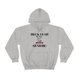 Heck Yeah My Son is A NCCU Senior Unisex Heavy Blend™ Hooded Sweatshirt