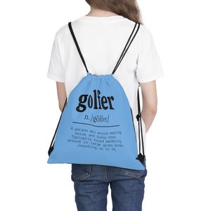 Golfer Outdoor Drawstring Bag