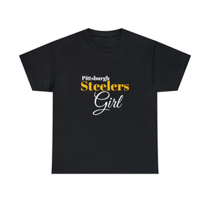 Pittsburgh Steelers Girl Unisex Heavy Cotton Tee