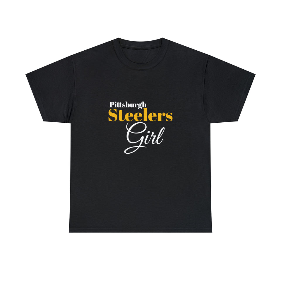 Pittsburgh Steelers Girl Unisex Heavy Cotton Tee
