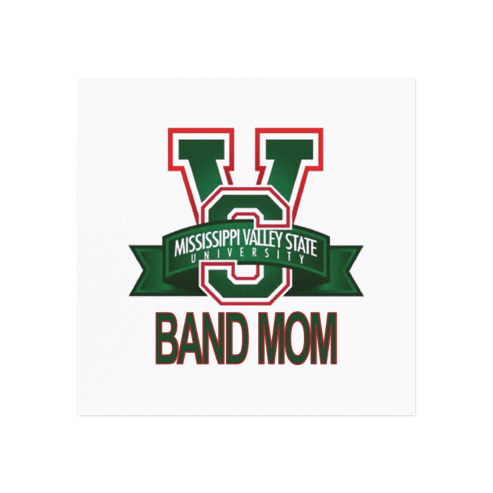 Mississippi Valley Band Mom Square Magnet