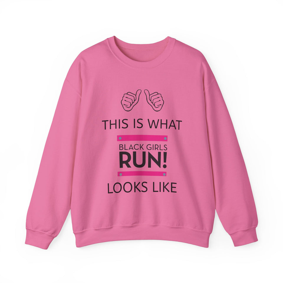Black Girls Run Unisex Heavy Blend™ Crewneck Sweatshirt