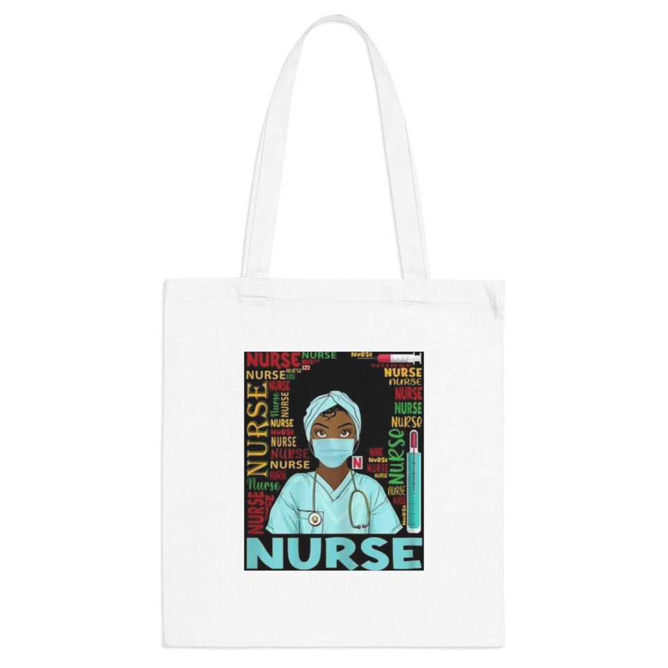 Black Nurse Tote Bag