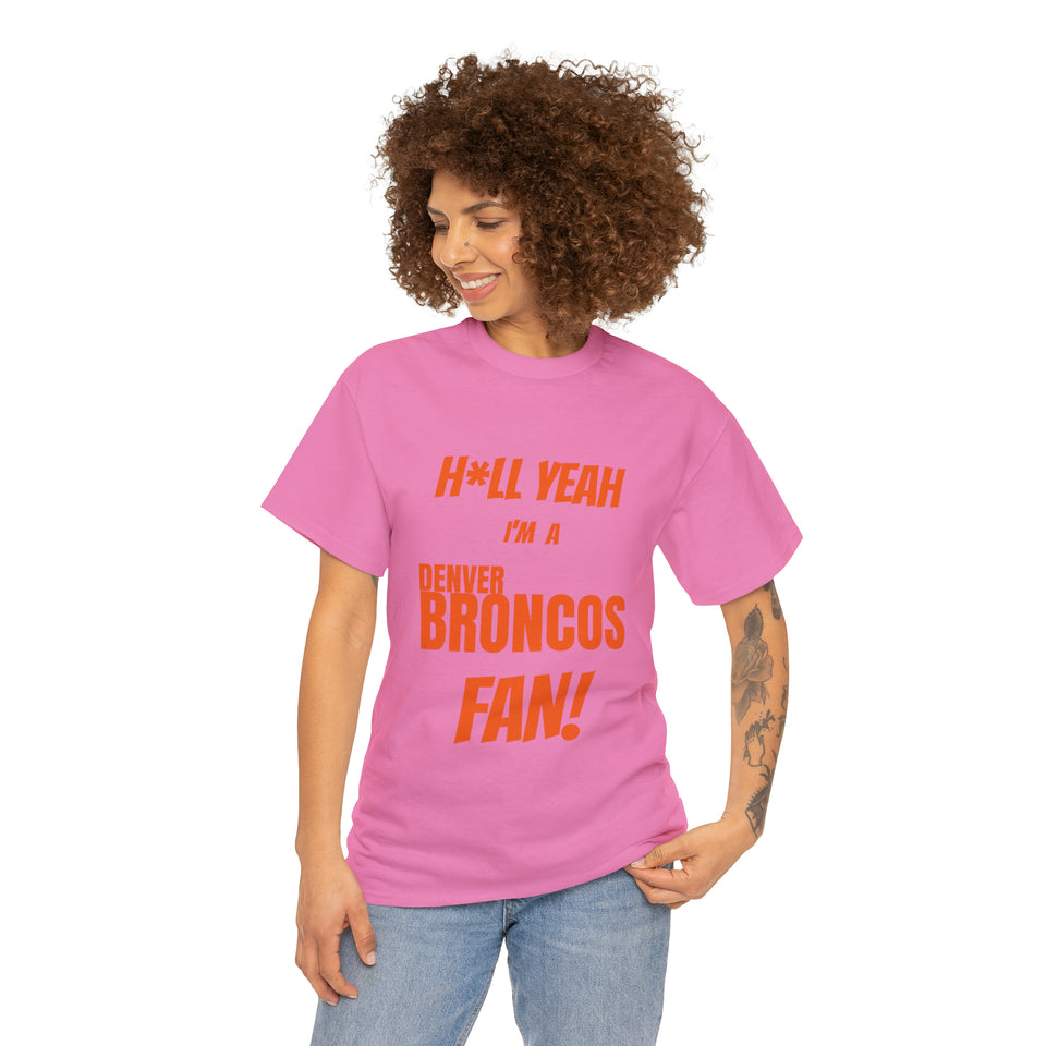 Denver Broncos Football Unisex Heavy Cotton Tee