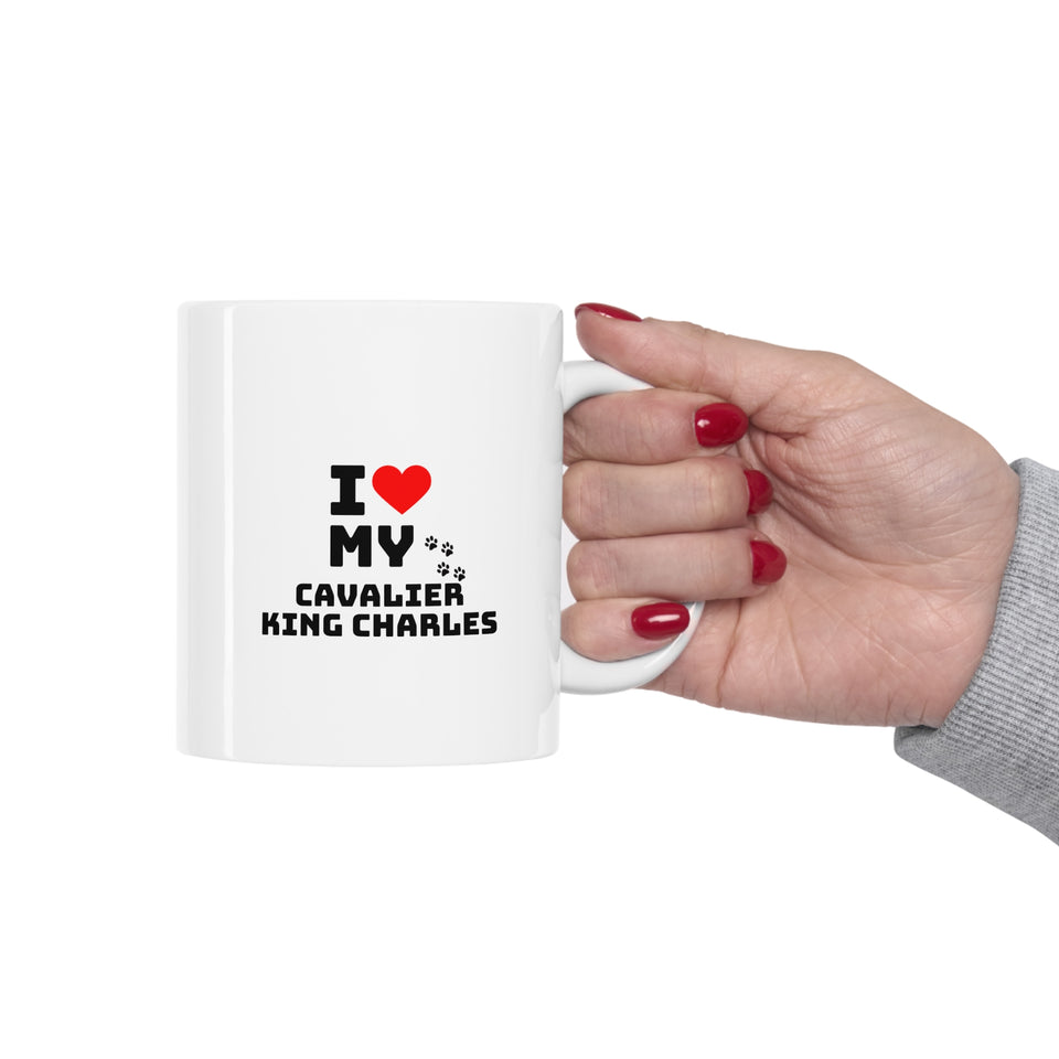 I Love My Cavalier King Charles Ceramic Mug 11oz