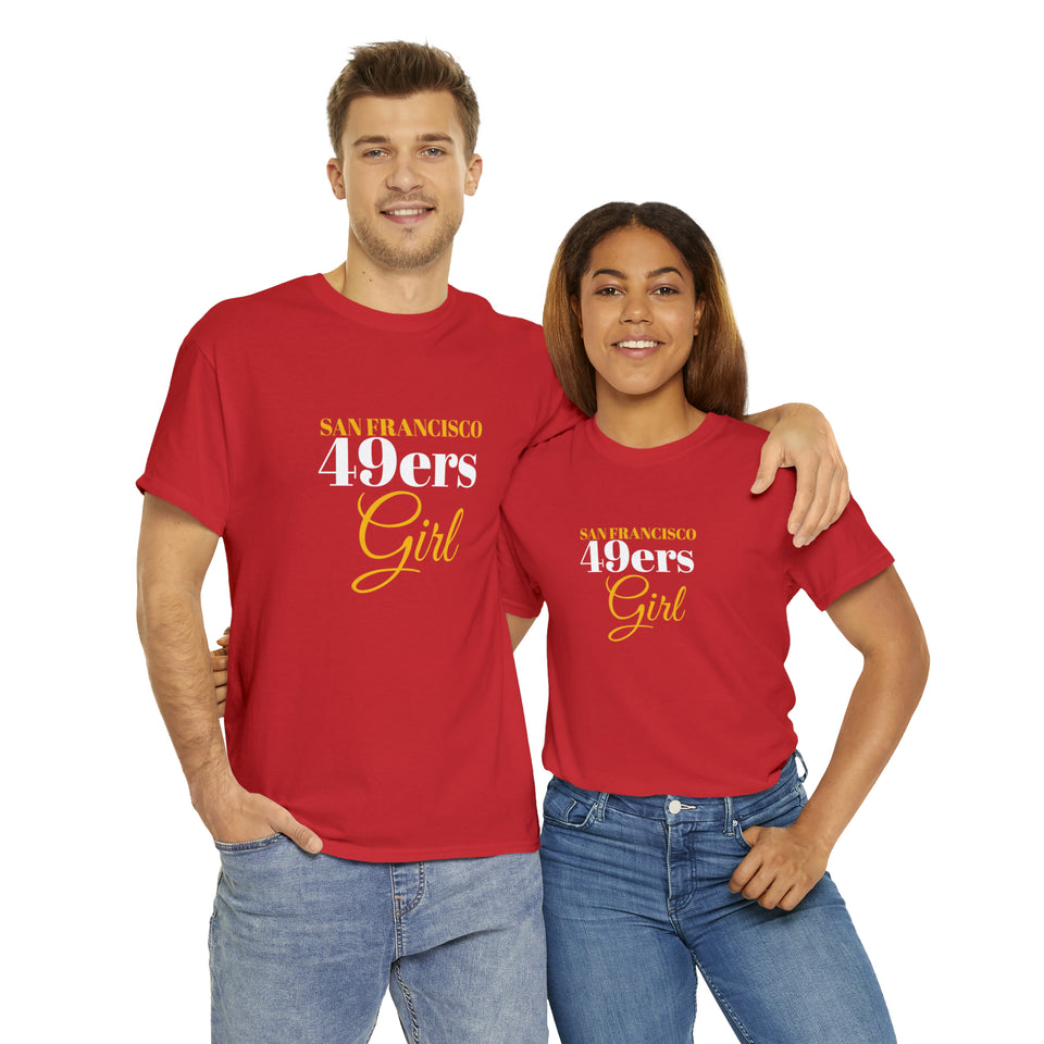 San Francisco 49ers Girl Unisex Heavy Cotton Tee