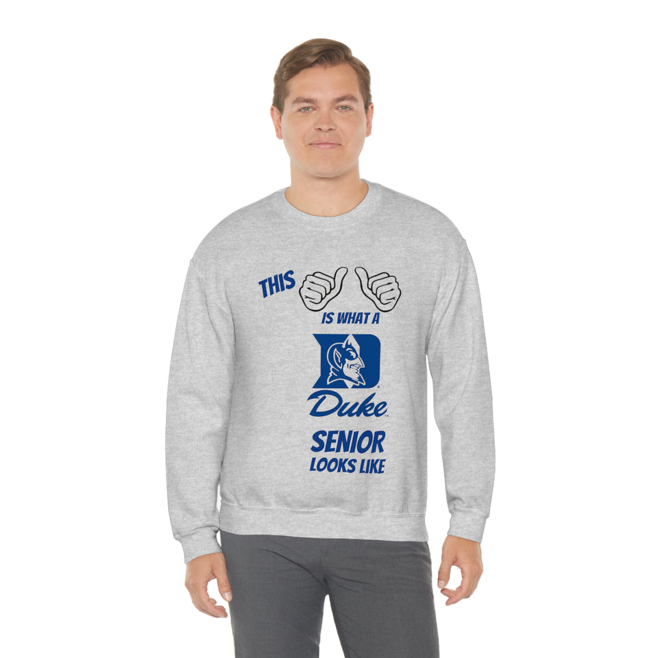 This Is What A Duke Senior Looks Like Unisex Heavy Blend™ Crewneck Sweatshirt