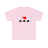 I Love Turtles Unisex Heavy Cotton Tee