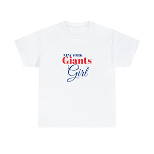 New York Giants Girl Unisex Heavy Cotton Tee