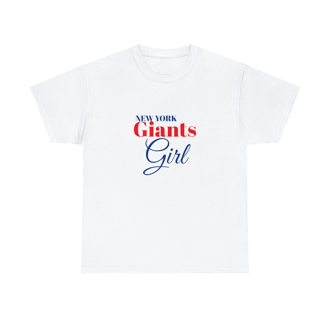 New York Giants Girl Unisex Heavy Cotton Tee