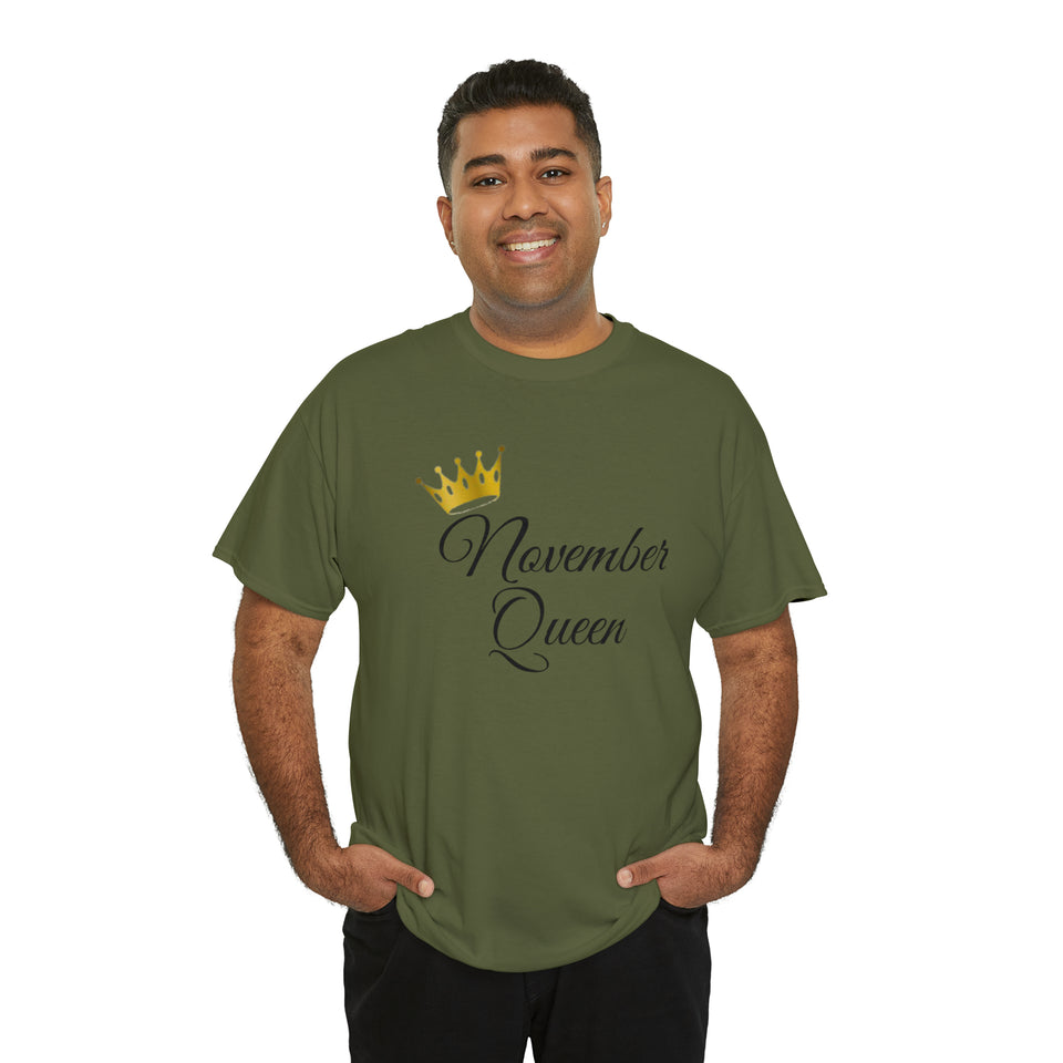 November Queen Unisex Heavy Cotton Tee