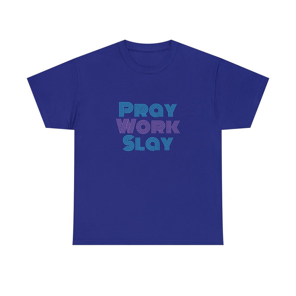 Pray Work Slay Unisex Heavy Cotton Tee