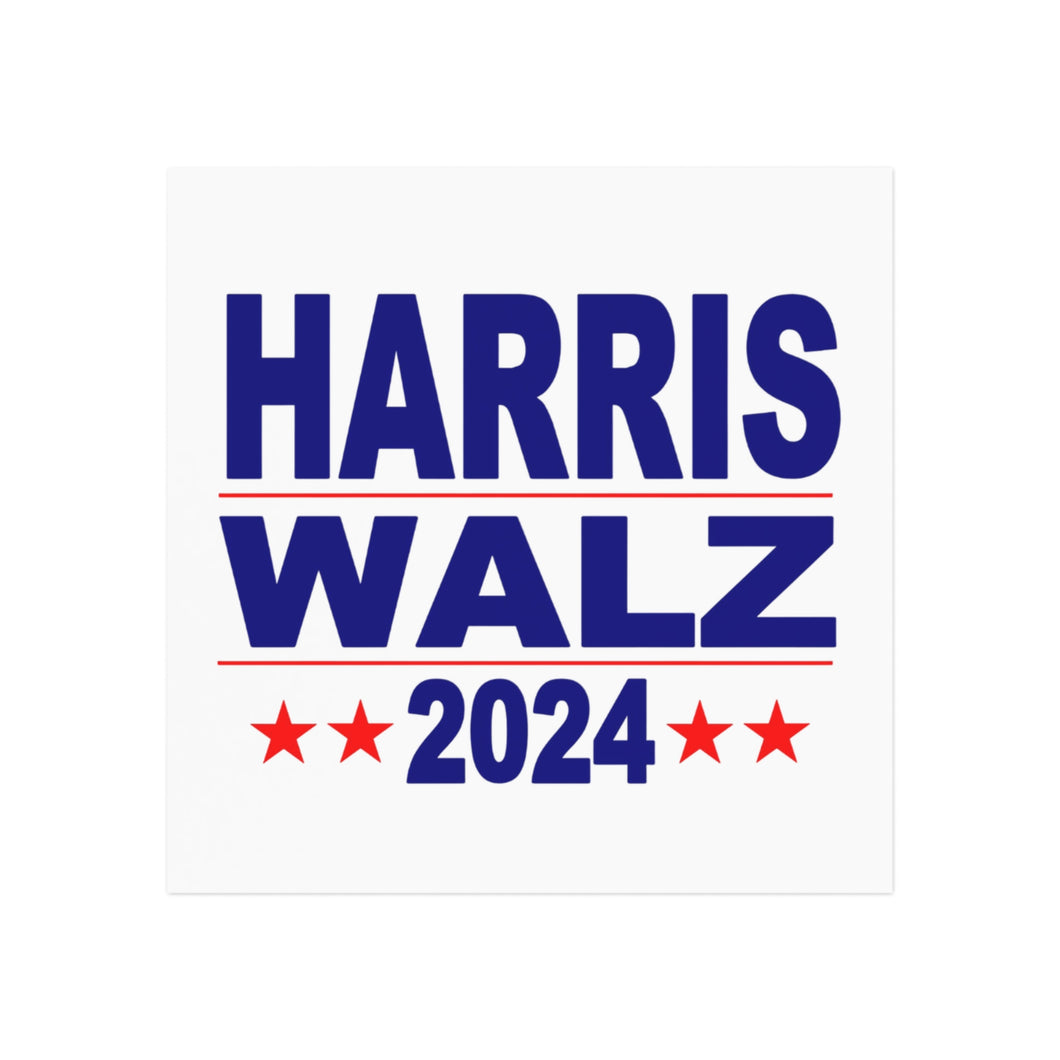 Harris Walz 2024 Square Magnet