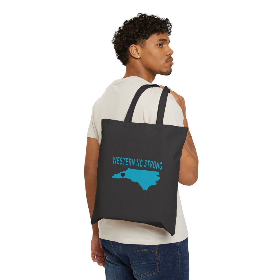 Western NC Strong Cotton Canvas Tote Bag