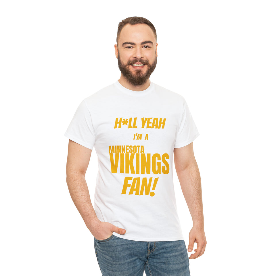 Minnesota Vikings Football Unisex Heavy Cotton Tee