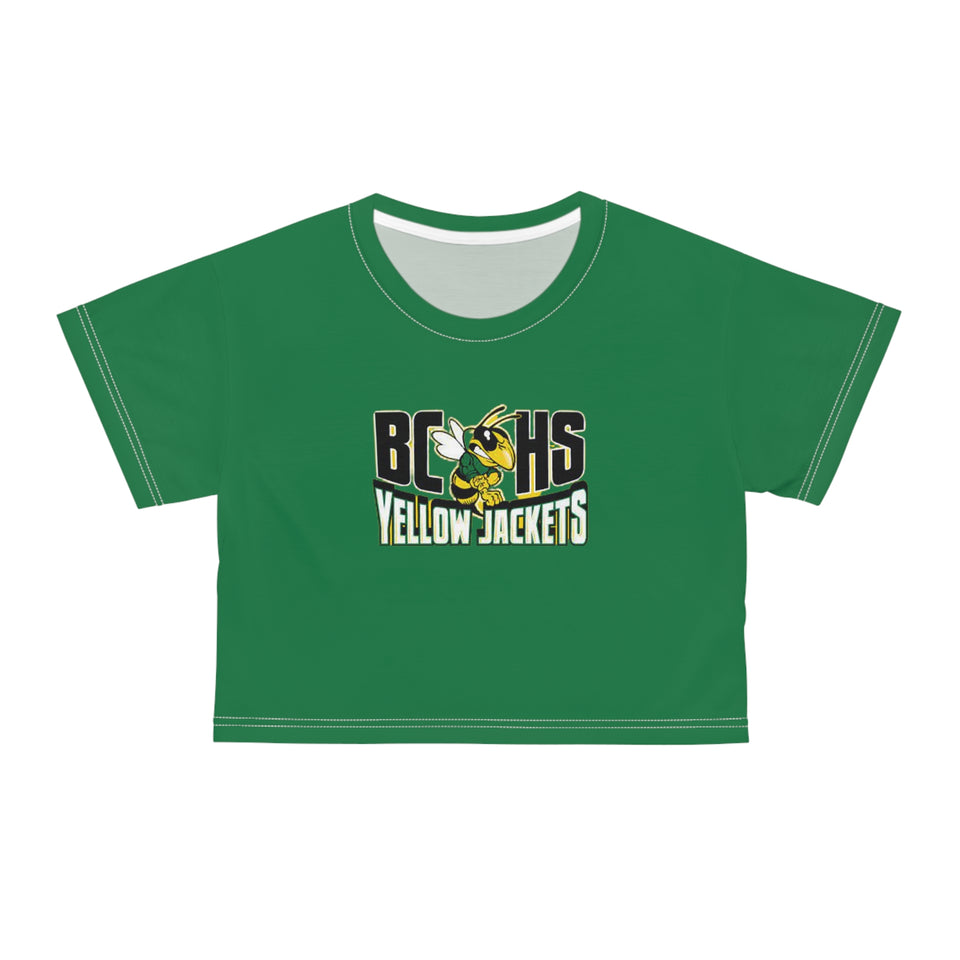 Bessemer City High School Crop Tee (AOP)